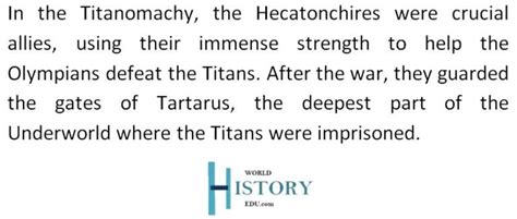 Who are the Hecatonchires in Greek mythology? - World History Edu