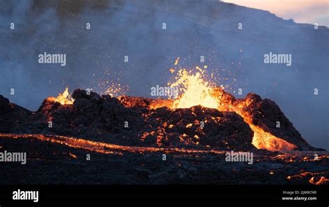 Vulkan Fagradalsfjall In Island 2022 Fotos Und Bildmaterial In Hoher