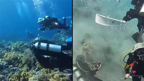 Incredible footage shows what happens underwater when an earthquake ...