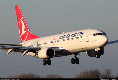 TC JZF Turkish Airlines Boeing 737 8F2 WL Photo By Robert Noel ID