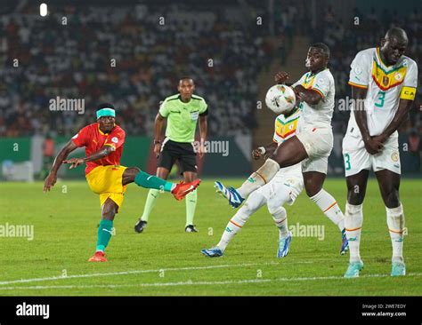 January 23 2024: Aguibou Camara (Guinea) // during a African Cup of Nations Group C game, Guinea ...