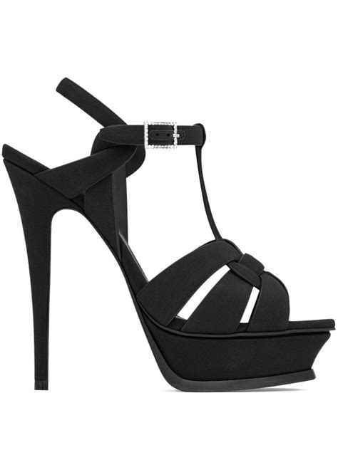 Saint Laurent Tribute 105mm Platform Sandals Farfetch