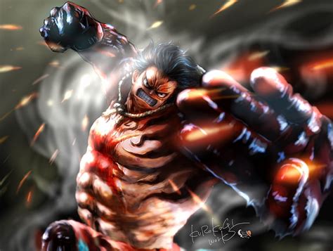 4 Gear Fourth And Backgrounds Luffy Bounce Man HD Wallpaper Pxfuel