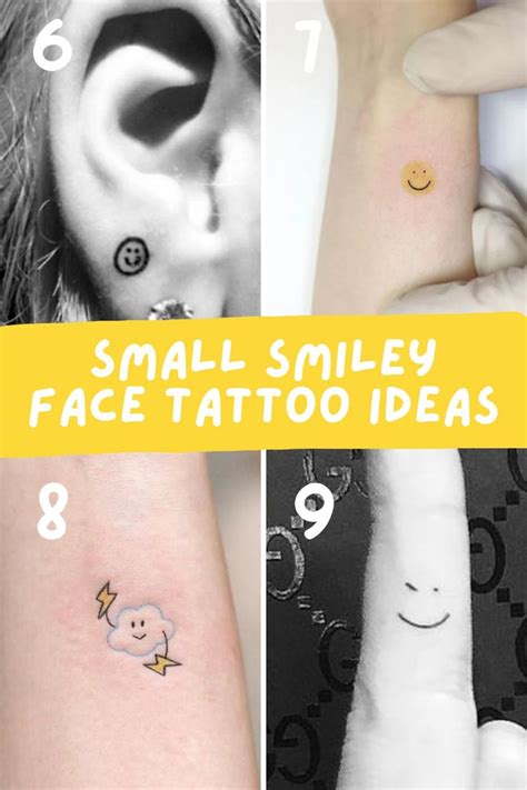 The Happiest Smiley Face Tattoo Ideas - TattooGlee | Smiley face tattoo, Smile face tattoo, Face ...