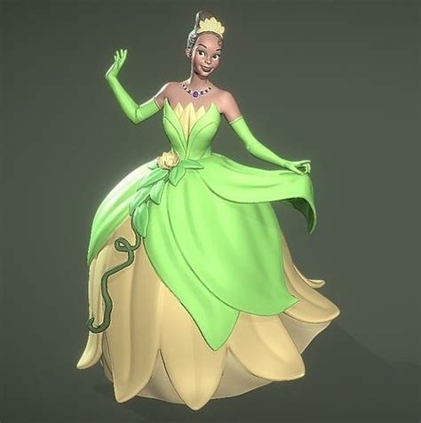 Princess Tiana 3d Model 3d Printable Cgtrader