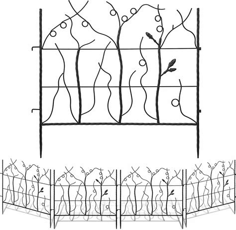 Amagabeli Garden And Home Decorative Garden Fence Outdoor Coated