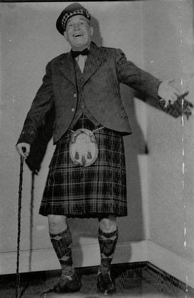 French Actor Singer Maurice Chevalier Kilt Editorial Stock Photo