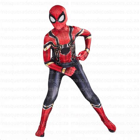 Masquerade Costume Hire – Adult's Spandex Iron Spider Inspired Costume