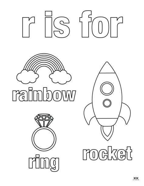 Letter R Coloring Pages Free Pages Printabulls