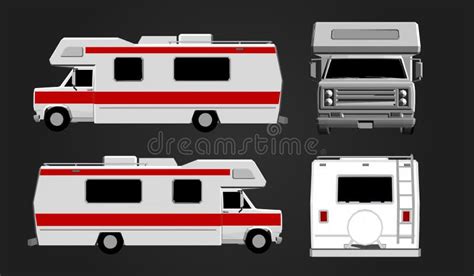 Flat Vector Illustration Set Of Fire Engine Truck And Fireman Stock