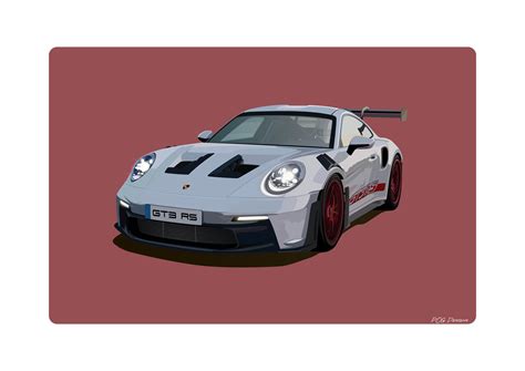 2023 Porsche 911 Gt3 Rs Digital Art File Extremely Highly Detailed Instant Download Etsy