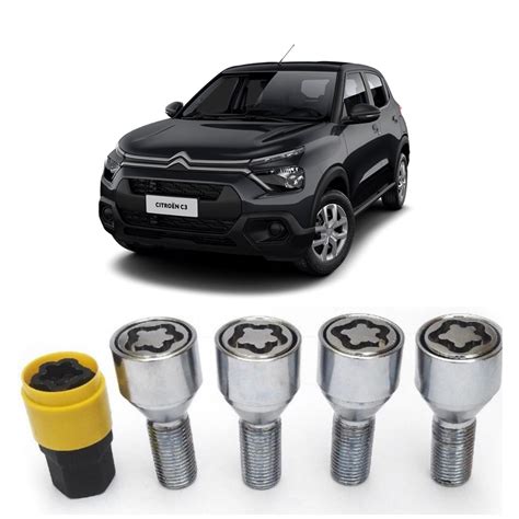 Parafuso Antifurto Citroen C3 C4 C5 Ds3 Ds4 Ds5 Picasso Shopee Brasil