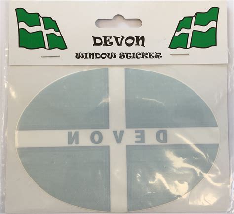 JBA - Devon Flag Oval Window Sticker