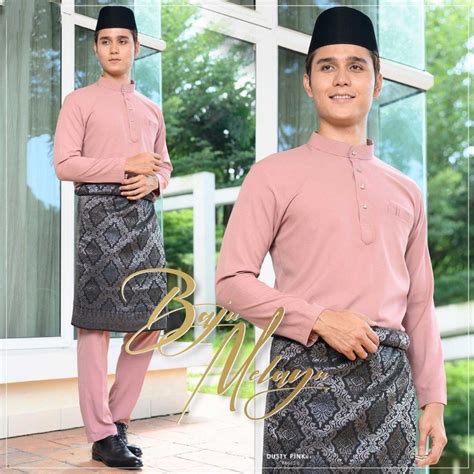 Baju Melayu Slim Fit Dewasa Cekak Musang Iii Shopee Malaysia