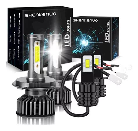 Kit De Farol Led De Feixe Alto Baixo H H Para Nissan Parcelamento