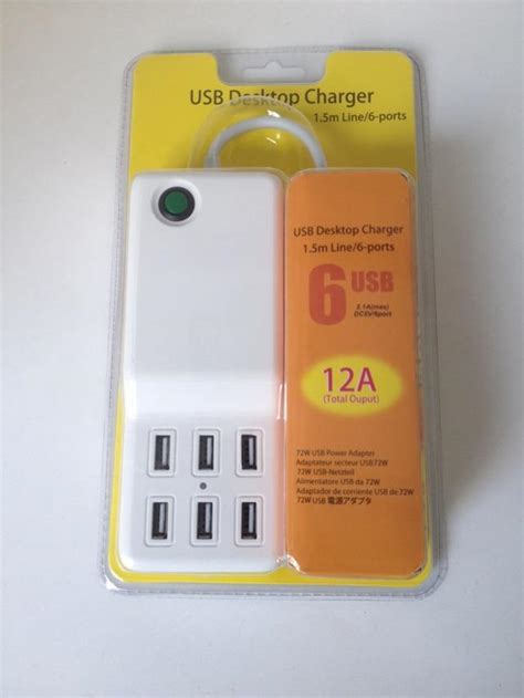 Desktop USB Charger With 6 Ports Multi Port USB Chargers China 6 Port