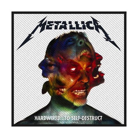 Metallica Woven Patch Hardwired To Self Destruct Standard Wholesale