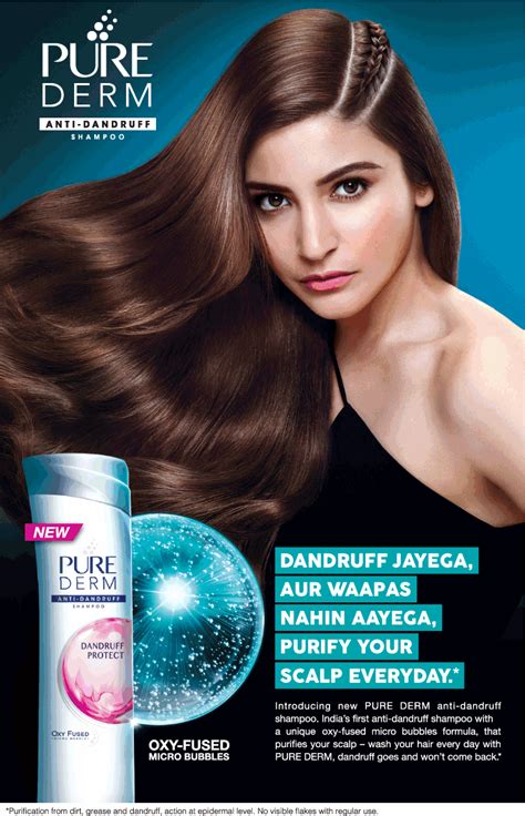 New Pure Derm Anti Dandruff Oxy Fused Micro Bubbles Shampoo Ad Advert