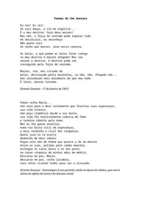 Doc Poemas De Che Guevara Dokumen Tips