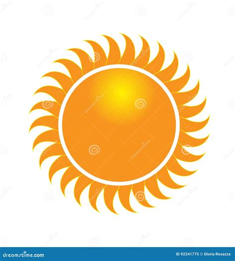 Sun Swirly Rays Icon Logo Cartoon Vector | CartoonDealer.com #92241775