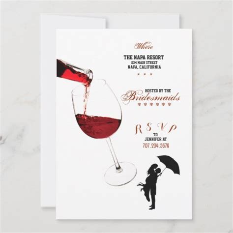 Wine Tasting Bridal Shower Invitations Zazzle