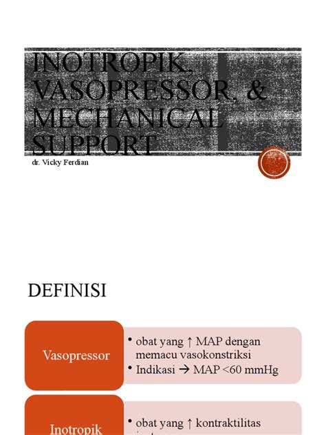 Cvcu Meeting Inotropik Dan Vasopressor Pdf