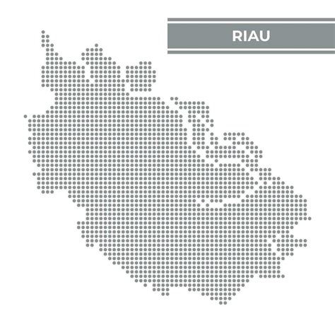 Dotted map of Riau is a province of Indonesia 24739250 Vector Art at ...