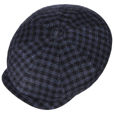 Hatteras Arminto Vichy Flat Cap By Stetson Shop Hats Beanies