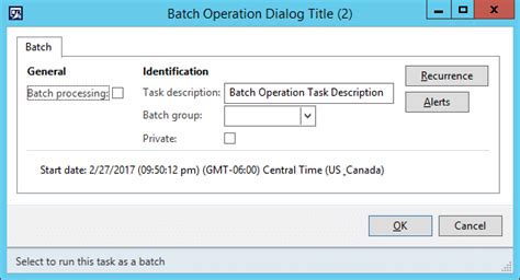 Dynamics Ax 2012 And D365 Batch Processing In Dynamics Ax 2012 Using Sys