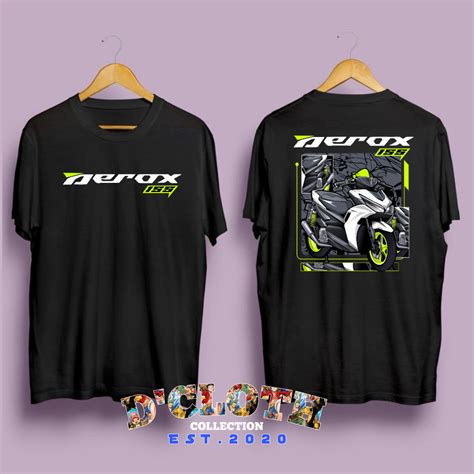 Jual Kaos Yamaha Aerox 155cc Racing Style Katun Pe 24s Lengan Pendek