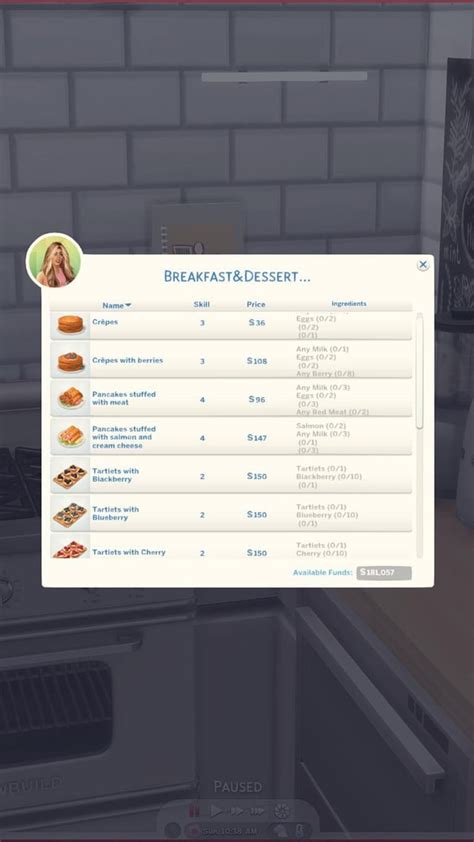 Sims 4 Cookbook S&S Mod!🤍 : r/thesimscc