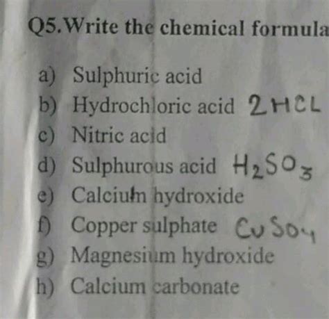 Hydrochloric Acid Structural Formula