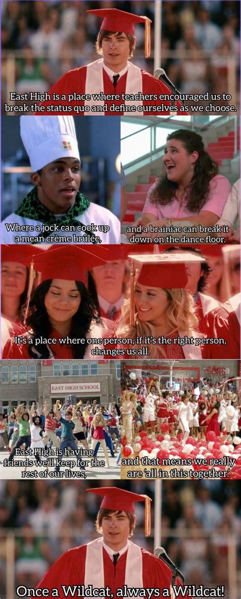 Hsm3 Troys Graduation Speech High School Musical High School