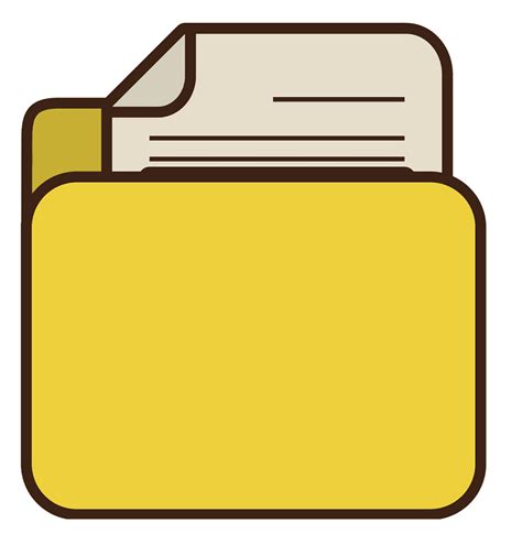 Yellow Folder clipart image - ClipartLib