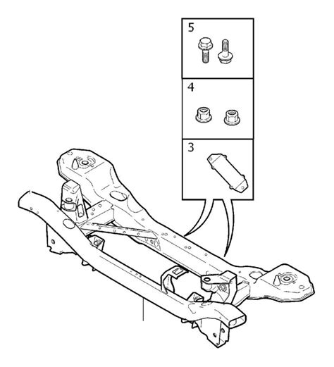 Volvo S60 4DRS S R 2 5l 5 Cylinder Turbo Suspension Subframe