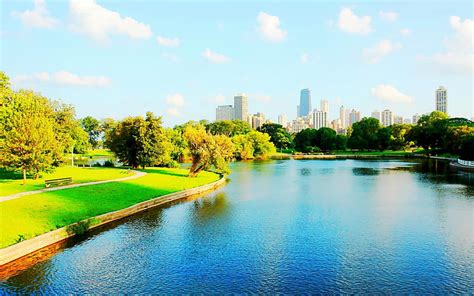 Lincoln Park Chicago Illinois Usa Architectural Landscape Hd Wallpaper