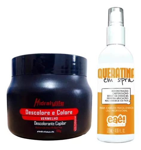 Kit P Descolore Colore G Mairibel Spray Queratina Ml Tom