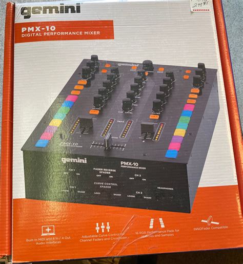 Gemini Pmx 10 2 Channel Combat Ready Performance Digital Mixer Ebay