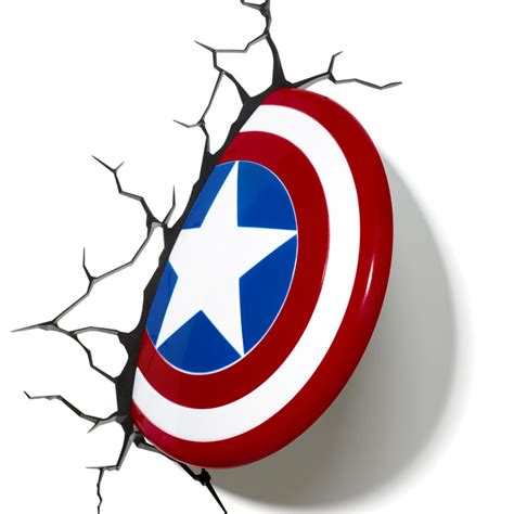 Marvel Captain America Shield 3D Light Merchandise - Zavvi UK