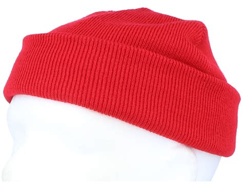 Classic Red Short Beanie Beanie Basic Beanies Uk