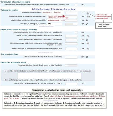 Comment D Clarer Mes Imp Ts Assistante Maternelle Impot Assistante