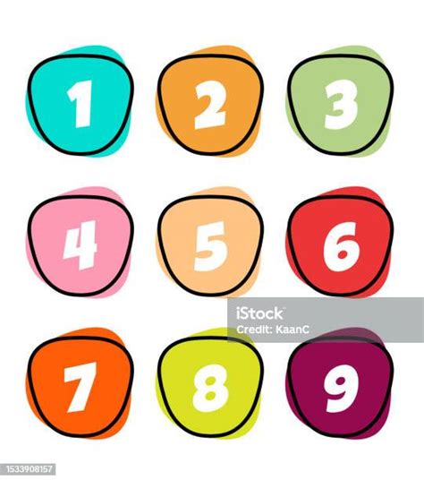 Vector Set Of Number Stock Illustration Stock Illustration Download