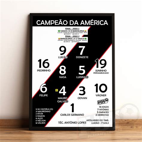 Quadro Escala O Final Campe O Da Am Rica Placasfut Itens