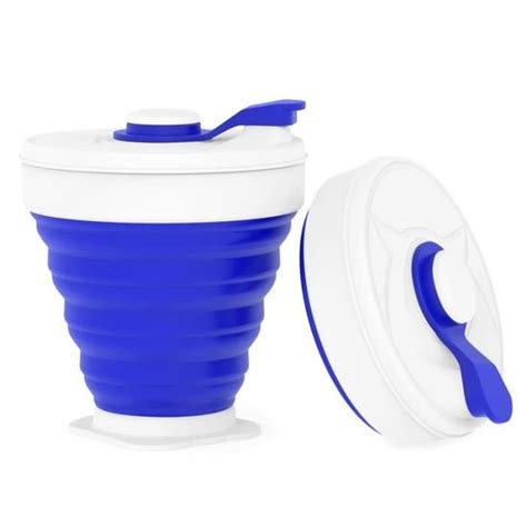 Service A The Bleu Ml Tasse Pliante En Silicone Ml Qualit