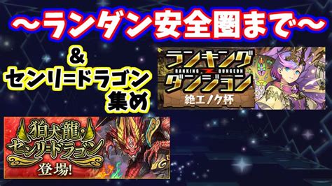 パズドラ ランキングダンジョン～絶エノク杯～王冠安全圏まで～終了したらセンリドラゴン集めも！〜2022122〜 │ パズドラの人気