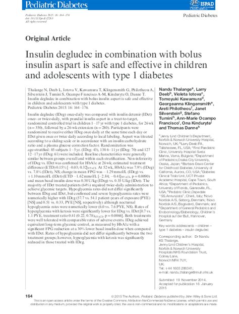 Pdf Insulin Degludec In Combination With Bolus Insulin Aspart Is Safe And Effective In