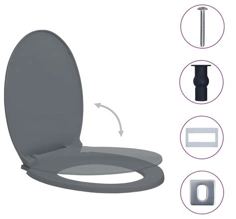 Si Ge De Toilette Fermeture En Douceur Abattant Wc Lunette Cuvette