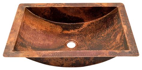 Rectangular Undermount Bathroom Copper Sink Rustic Bathroom Sinks By Artesano Copper Sinks