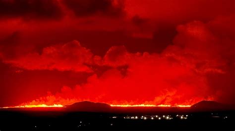 Emergency Declared After Volcano Erupts In Iceland Creating Major