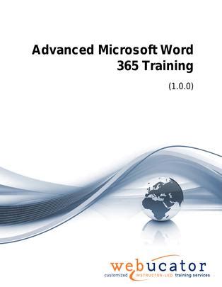 Advanced Microsoft Word Training Courseware Courseware Store